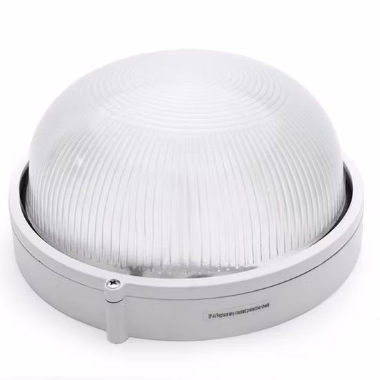 Lampade da parete a paratia da giardino rotonde a lourved impermeabili a LED per esterni