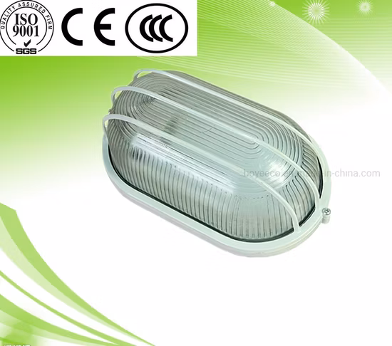 IP65 Impermeabile Tradizionale E27 Lampada da parete per esterni a risparmio energetico Lampada da paratia in alluminio e vetro trasparente/frosto